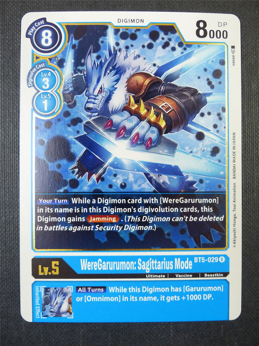 WereGarurumon: Sagittarius Mode BT5-029 R - Digimon Card #21S