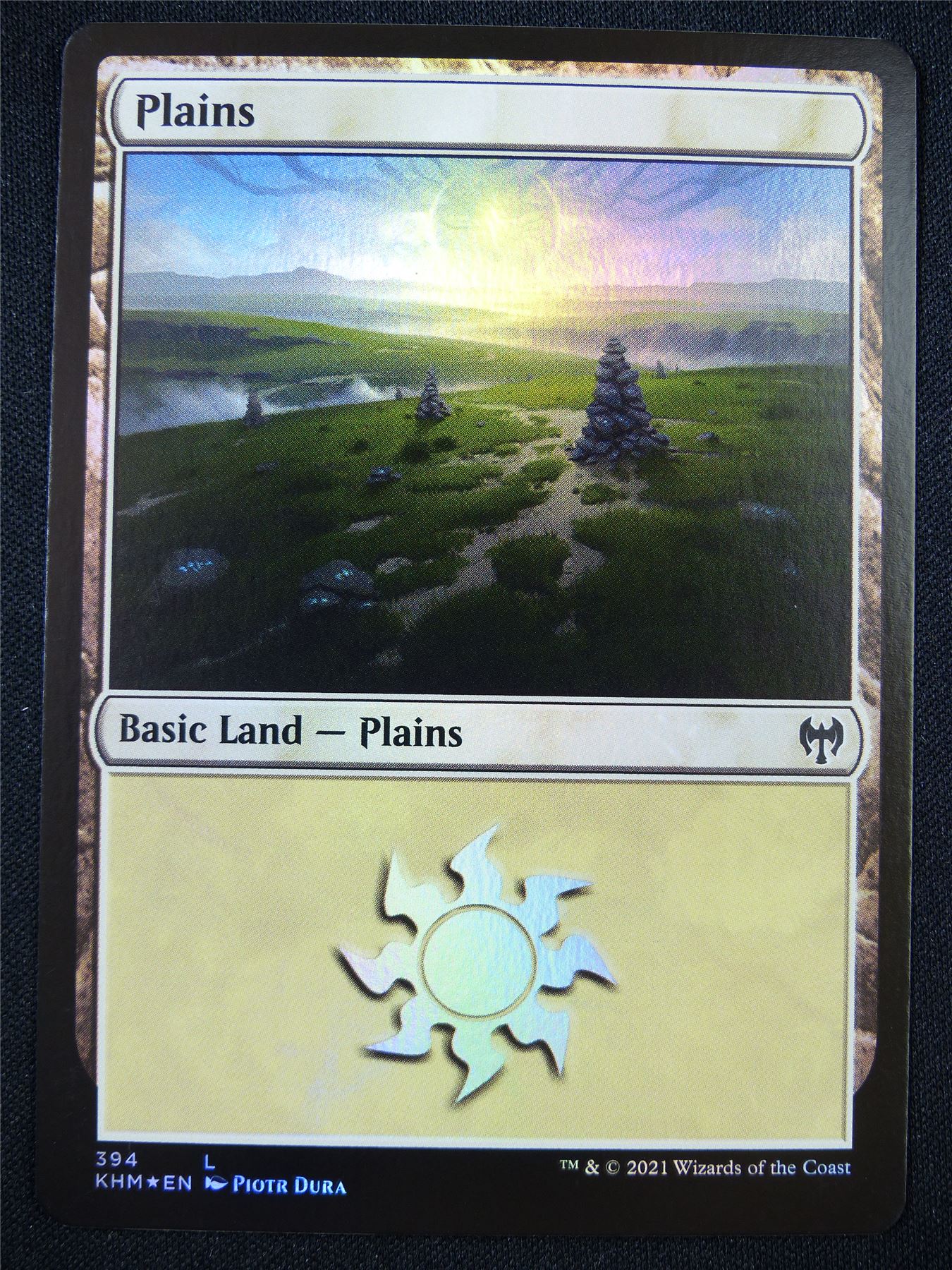 Plains 384 Foil - Mtg Card #21S