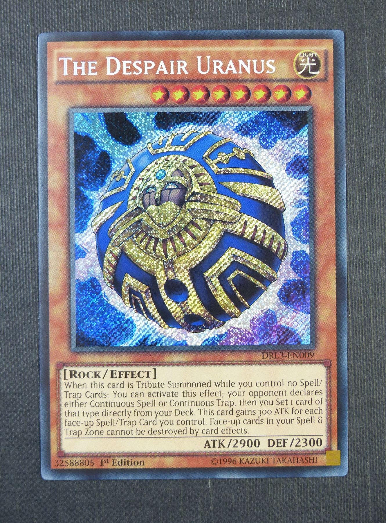 The Despair Uranus DRL3 1st Ed - Secret Rare - Yugioh Card #7FZ