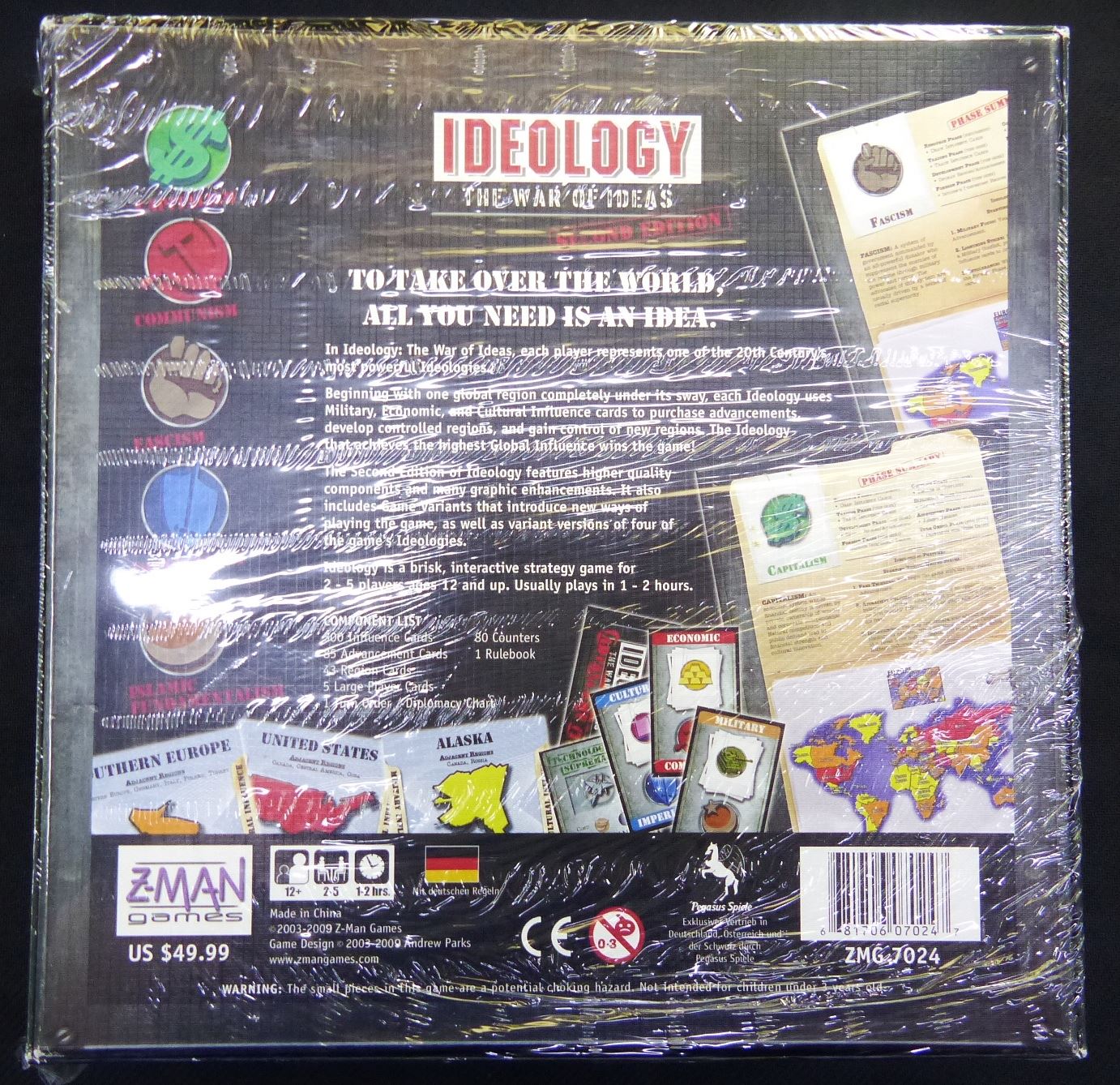 Used - Ideology - The War Of Ideas - Second Edition - Board Game #151