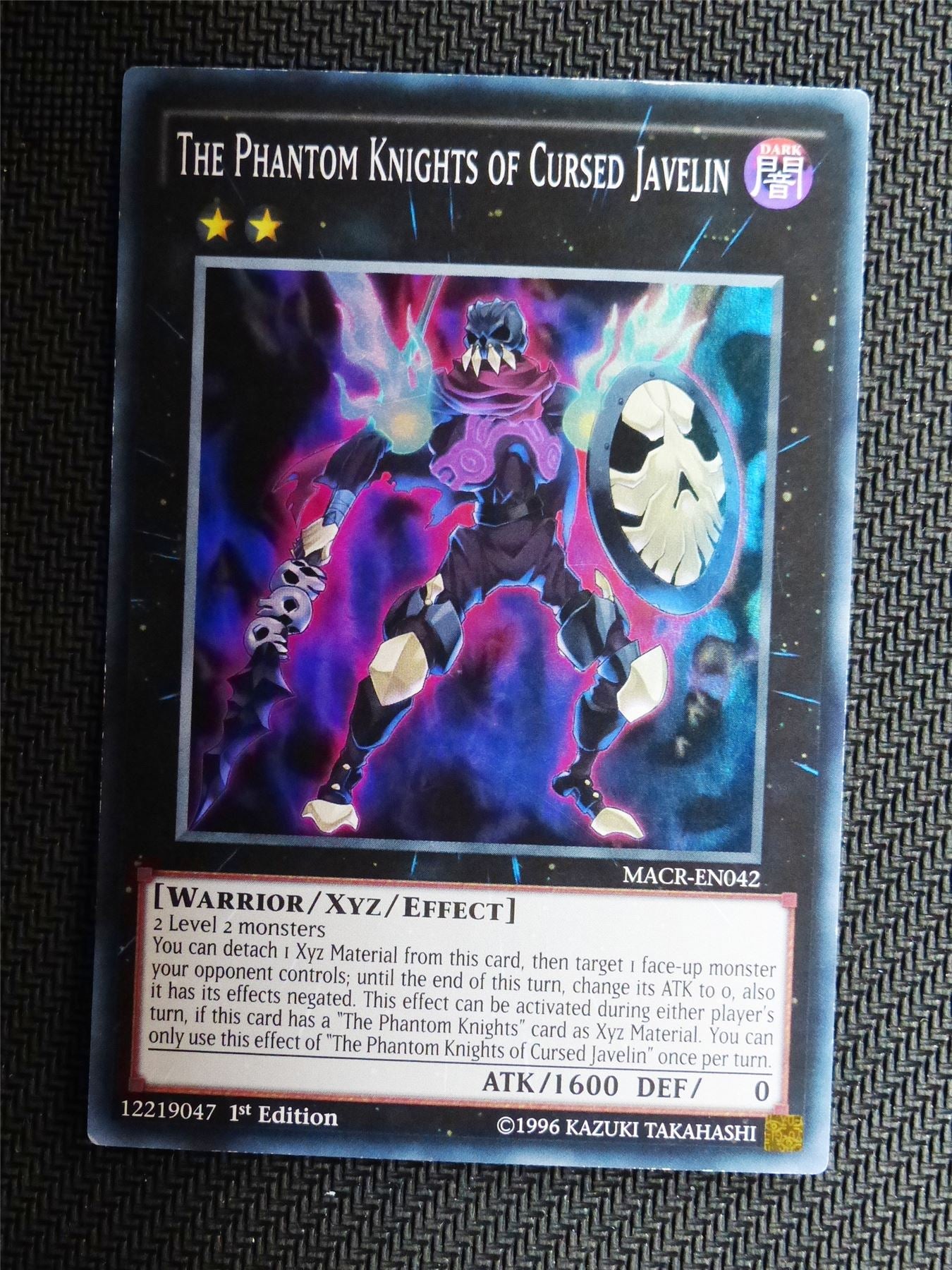 cursed yugioh cards The Phantom Knights of Cursed Javelin - MACR - Super Rare