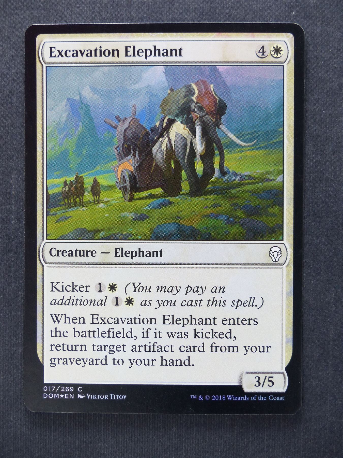 Excavation Elephant Foil - Mtg Magic Cards #KX