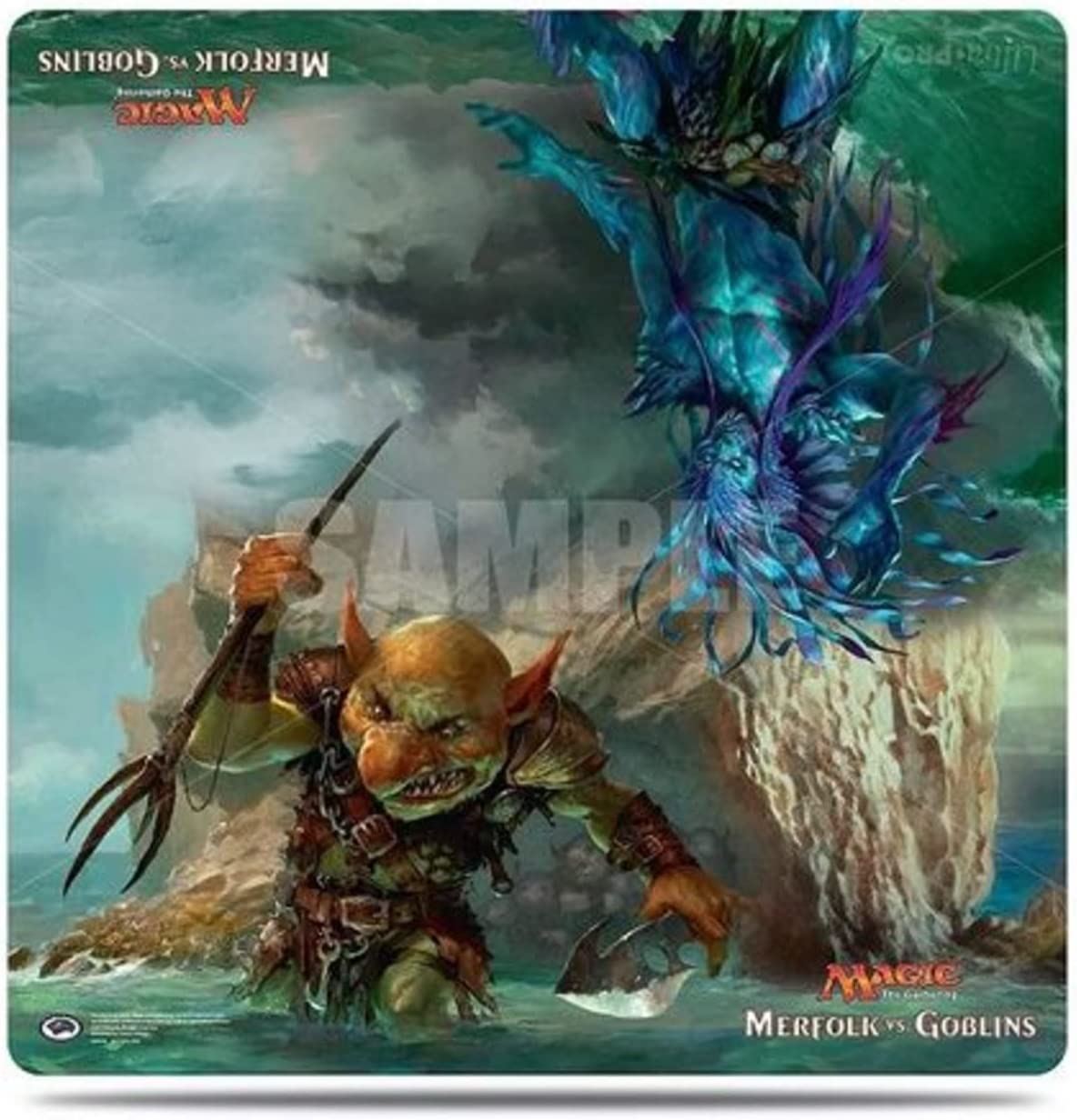 Magic The Gathering - Merfolk Vs Goblins - 24in x 24in - Playmat - Ultra Pro #U3