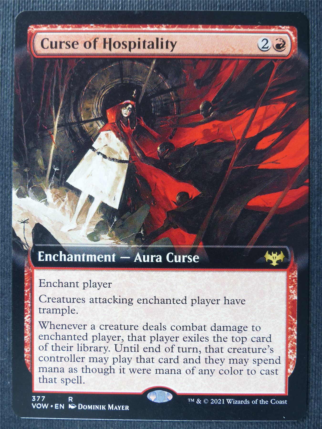 Curse of Hospitality Extended art - Crimson Vow - Mtg Card #2DN