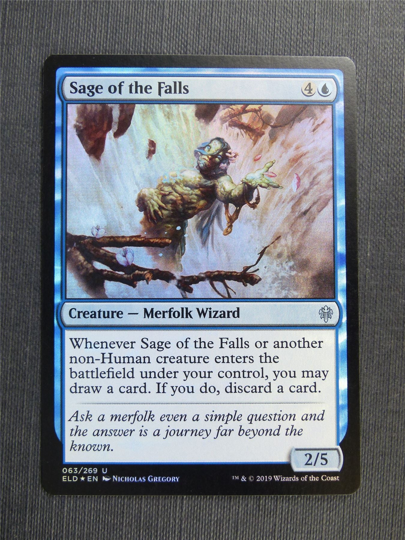 Sage of the Falls Foil - Mtg Magic Cards #4AZ