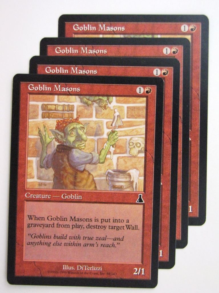 MTG Magic Cards: GOBLIN MASONS x4 # 23C93