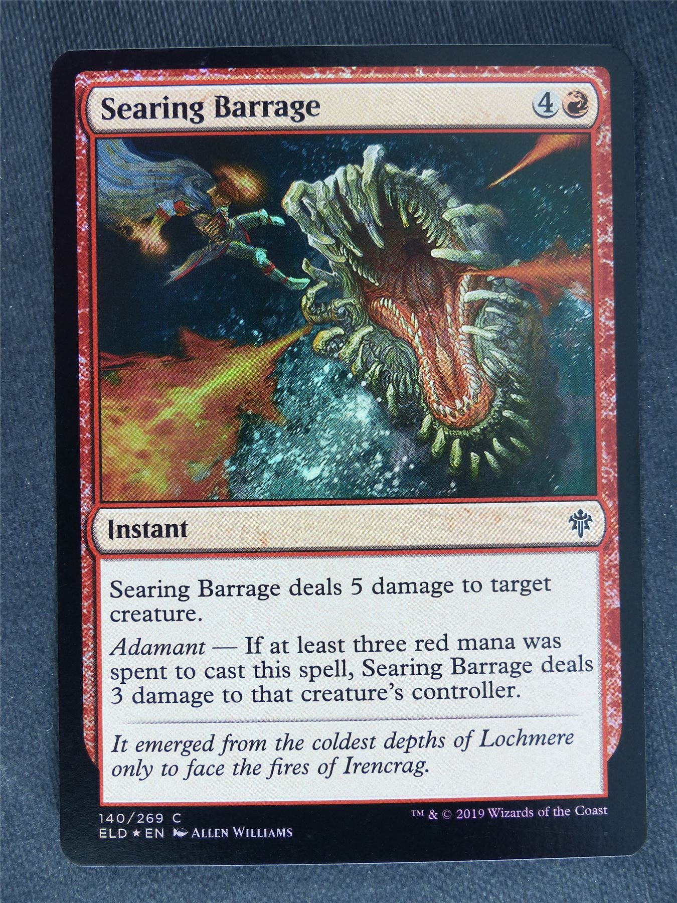 Searing Barrage Foil - Mtg Mgic Cards #SY
