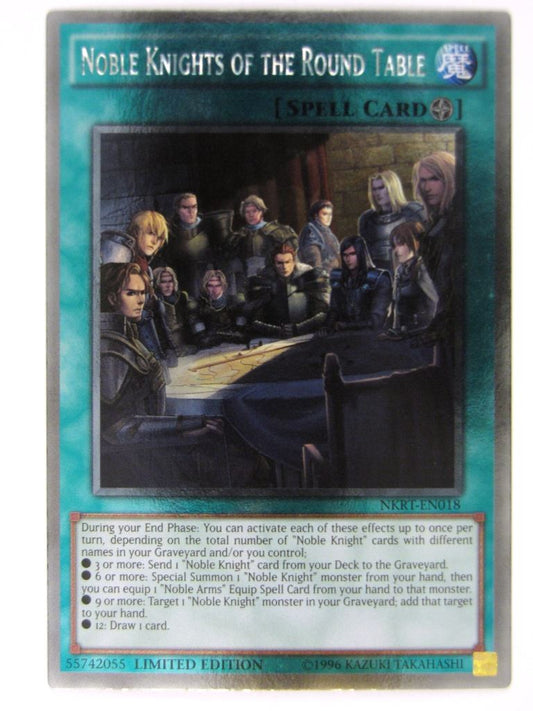 Yugioh Cards: NOBLE KNIGHTS OF THE ROUND TABLE NKRT NKRT PLATINUM RARE # 21G53
