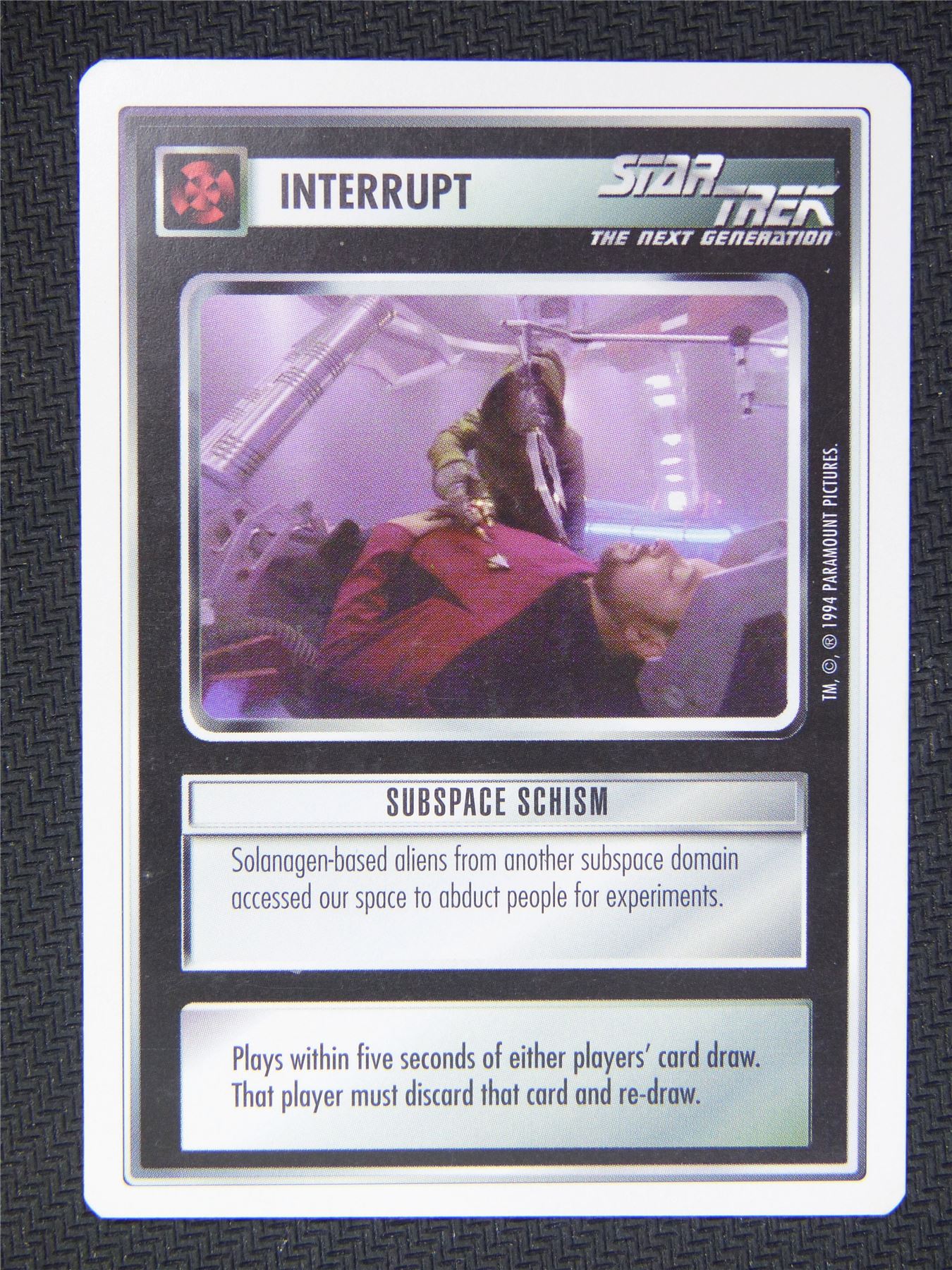 Interrupt Subspace Schism - Star Trek Next Gen Card #4QN