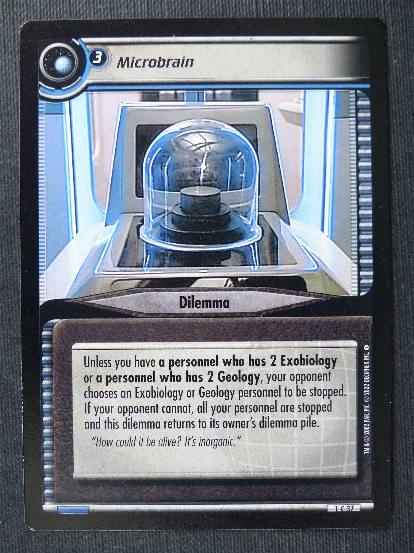 Microbrain - Star Trek Cards #UV