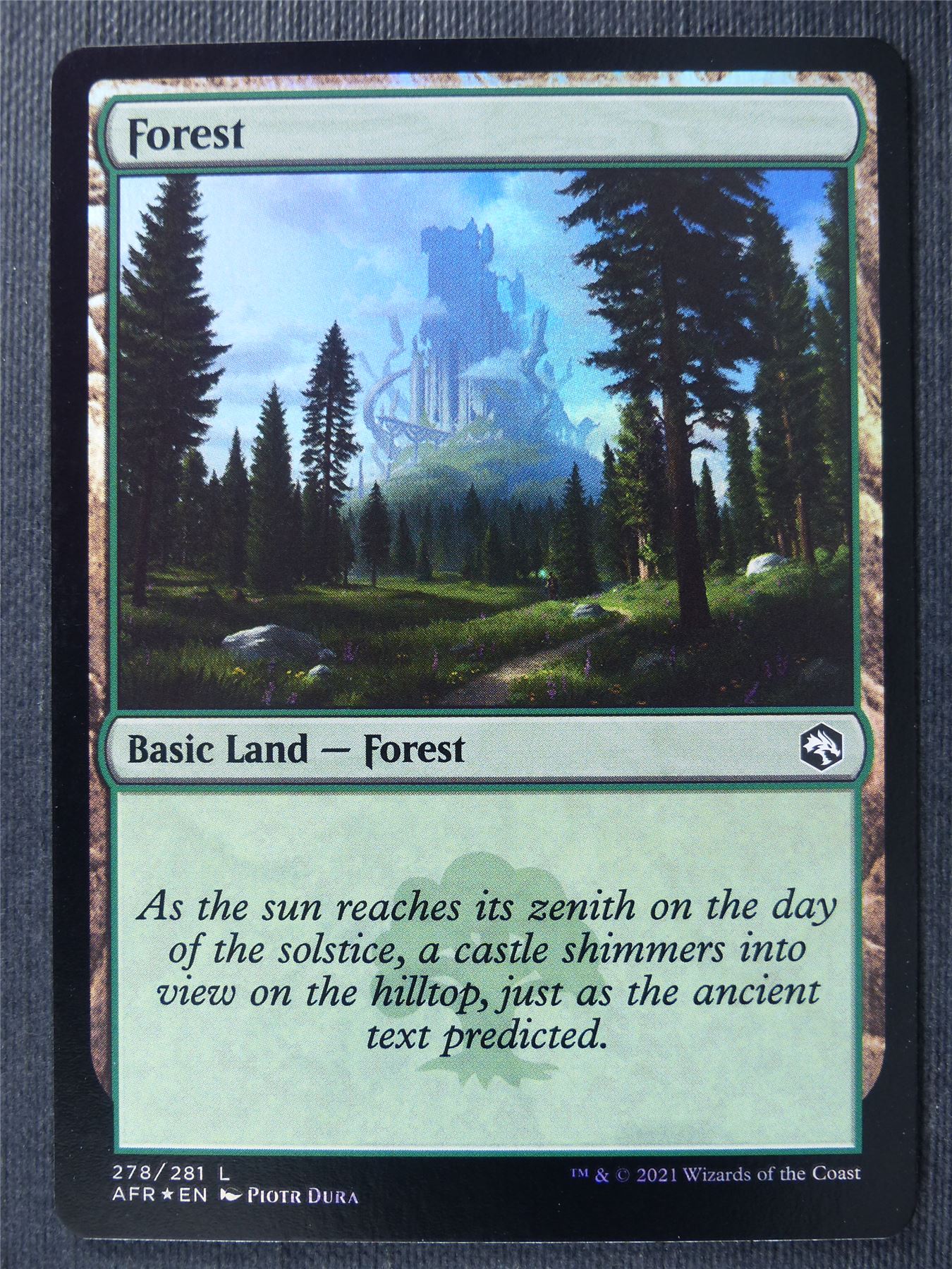 Forest 278/281 Foil - AFR - Mtg Card #2CF