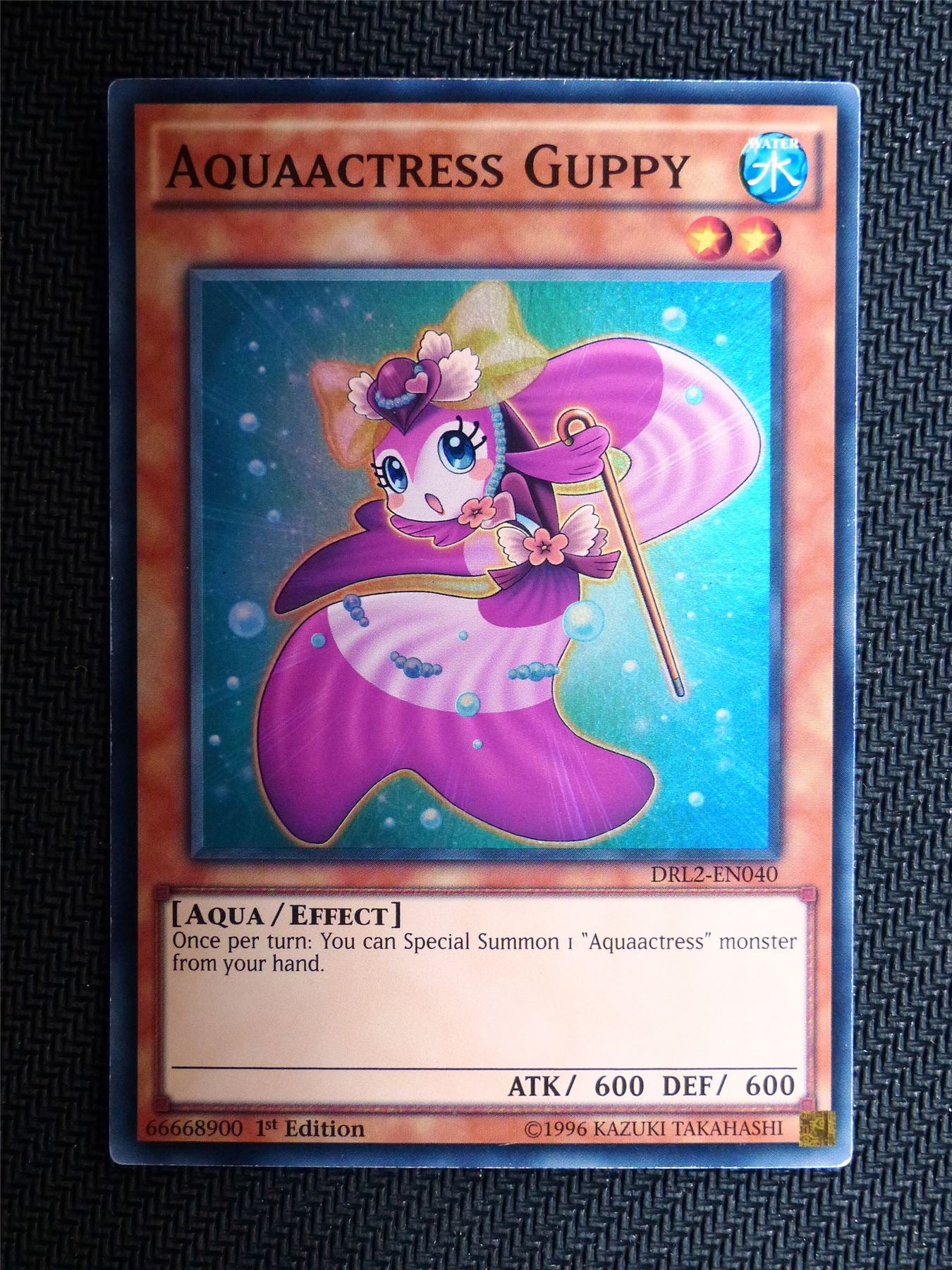 Aquaactress Guppy - DRL2 - Super Rare - Yugioh Card # 1F28