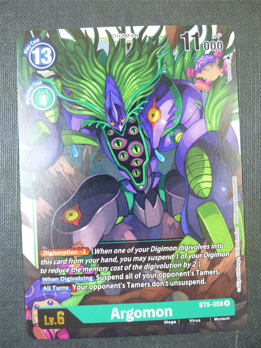 Argomon BT5-058 R - Digimon Card #20A