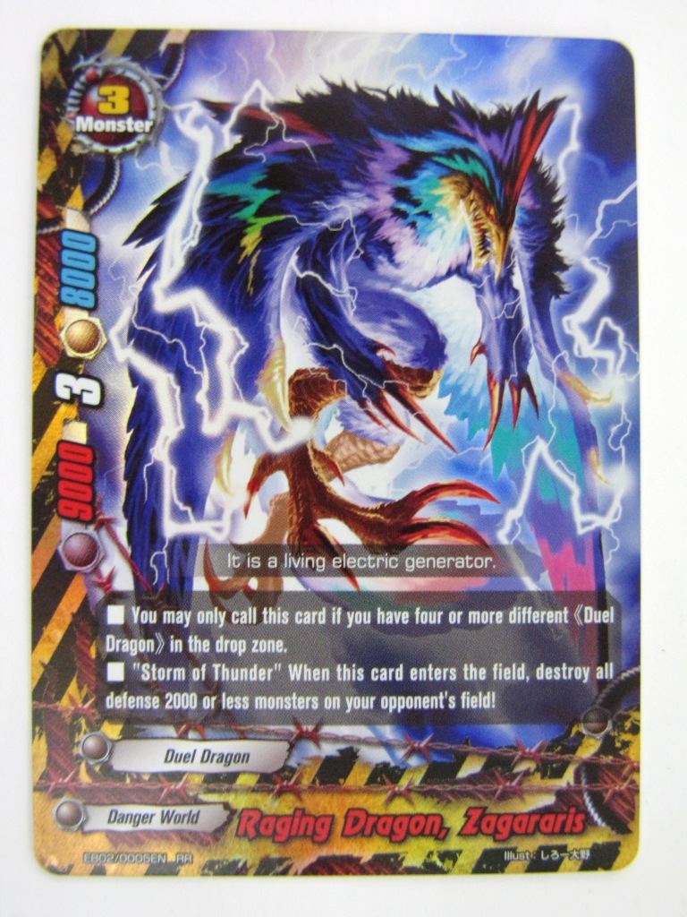 Buddyfight Cards: RAGING DRAGON, ZAGARARIS EB02 RR # 4F2