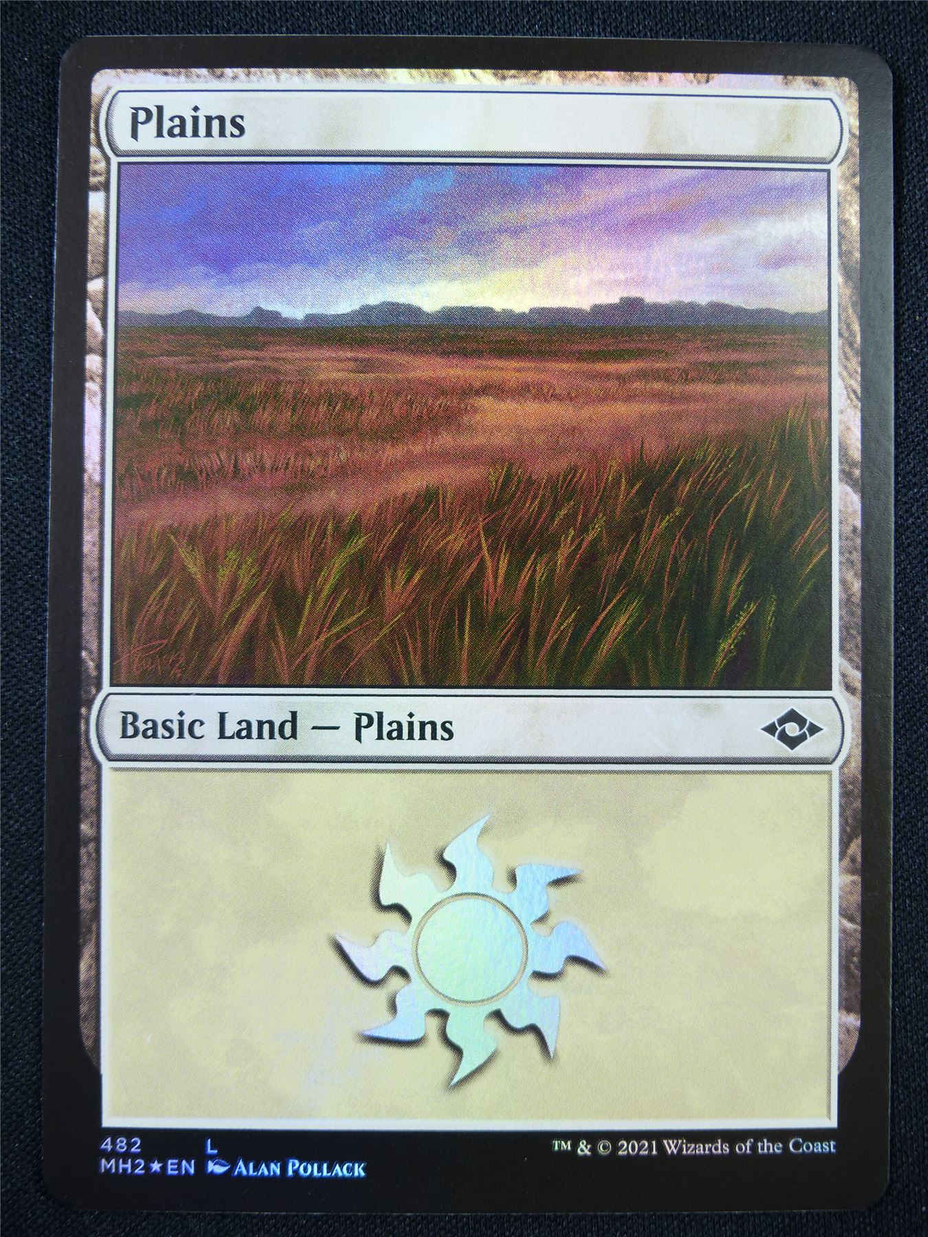 Plains 482 Foil - Mtg Card #22N