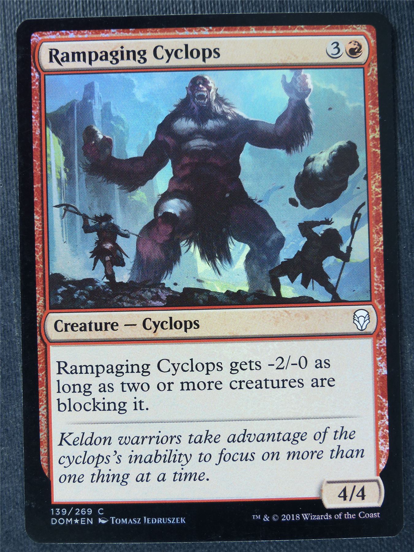 Rampaging Cyclops Foil - Mtg Magic Cards #SL