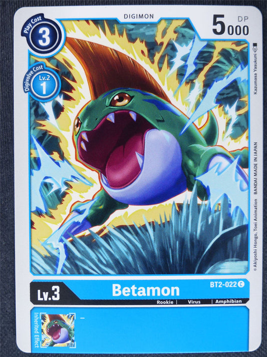 Betamon BT2-022 C - Digimon Cards #X