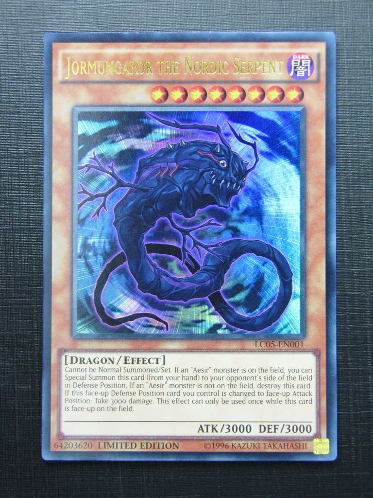 Yugioh Cards: JORMUNGARDR THE NORDIC SERPENT LC05 ULTRA RARE # 16E80 –  Archeron