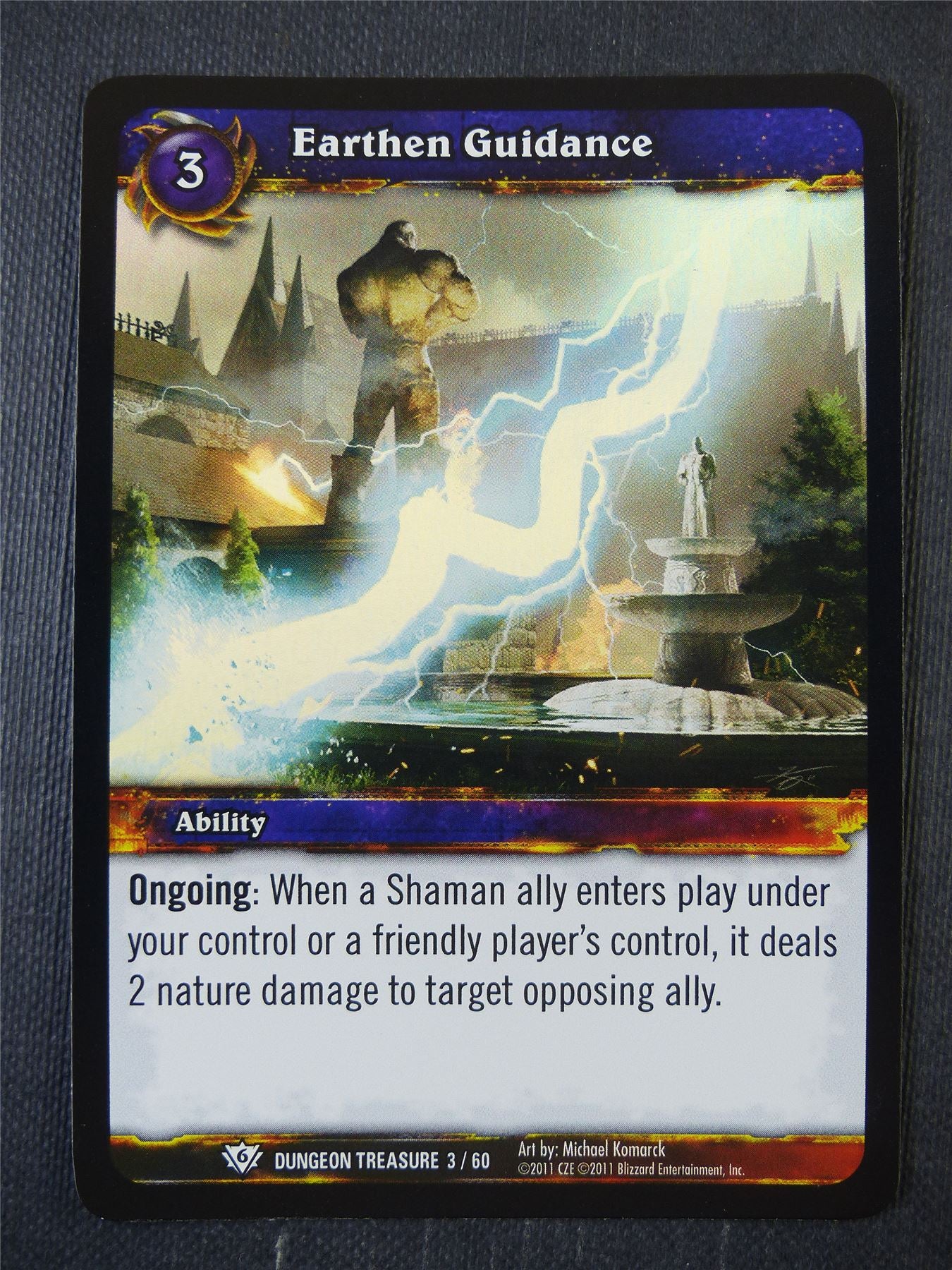 Earthen Guidance 3/60 Foil - WoW Card #1A3