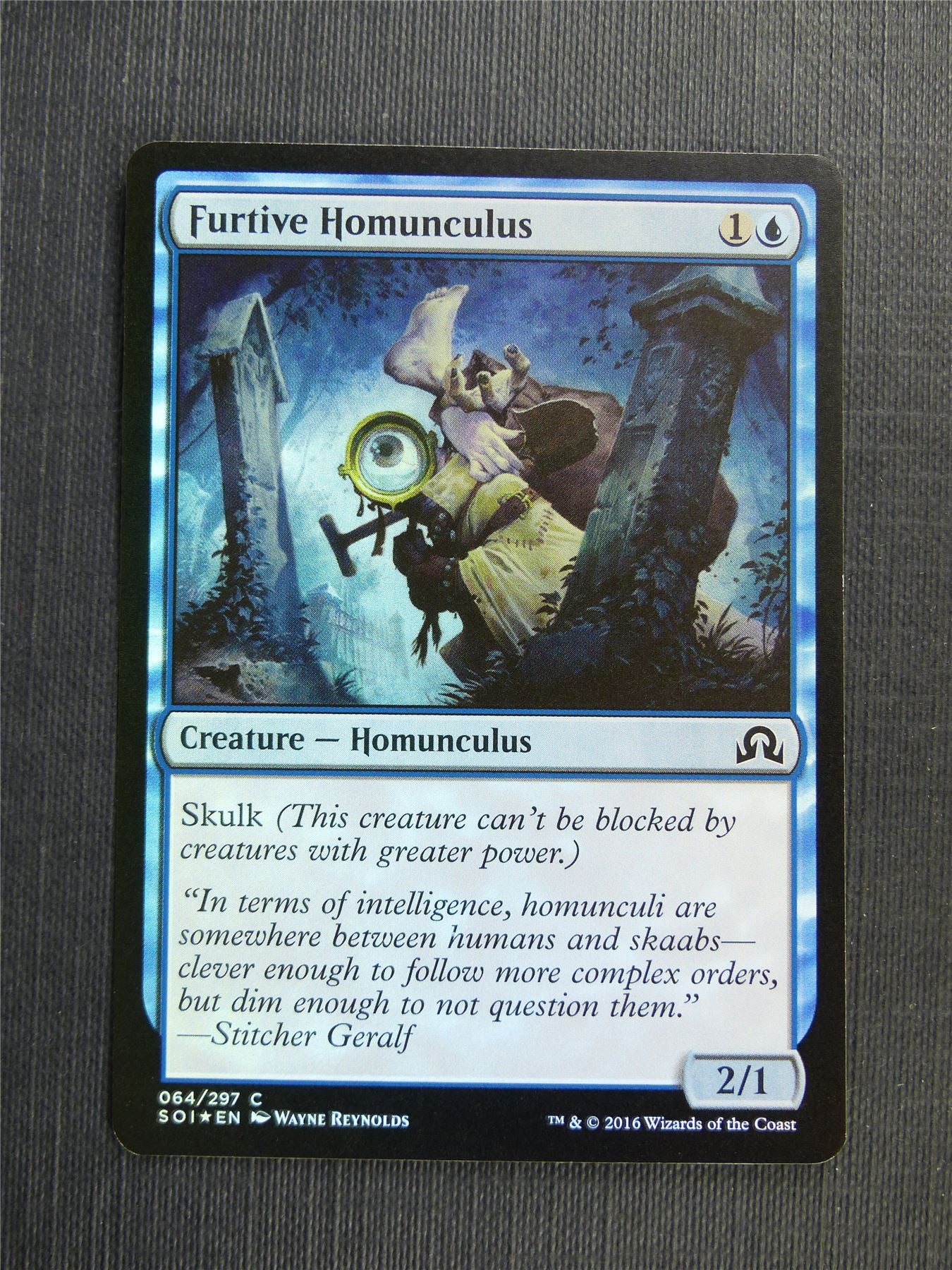 Furtive Homunculus Foil - Mtg Magic Cards #58P Archeron Furtive Homunculus Foil - Mtg Magic Cards #58P Archeron