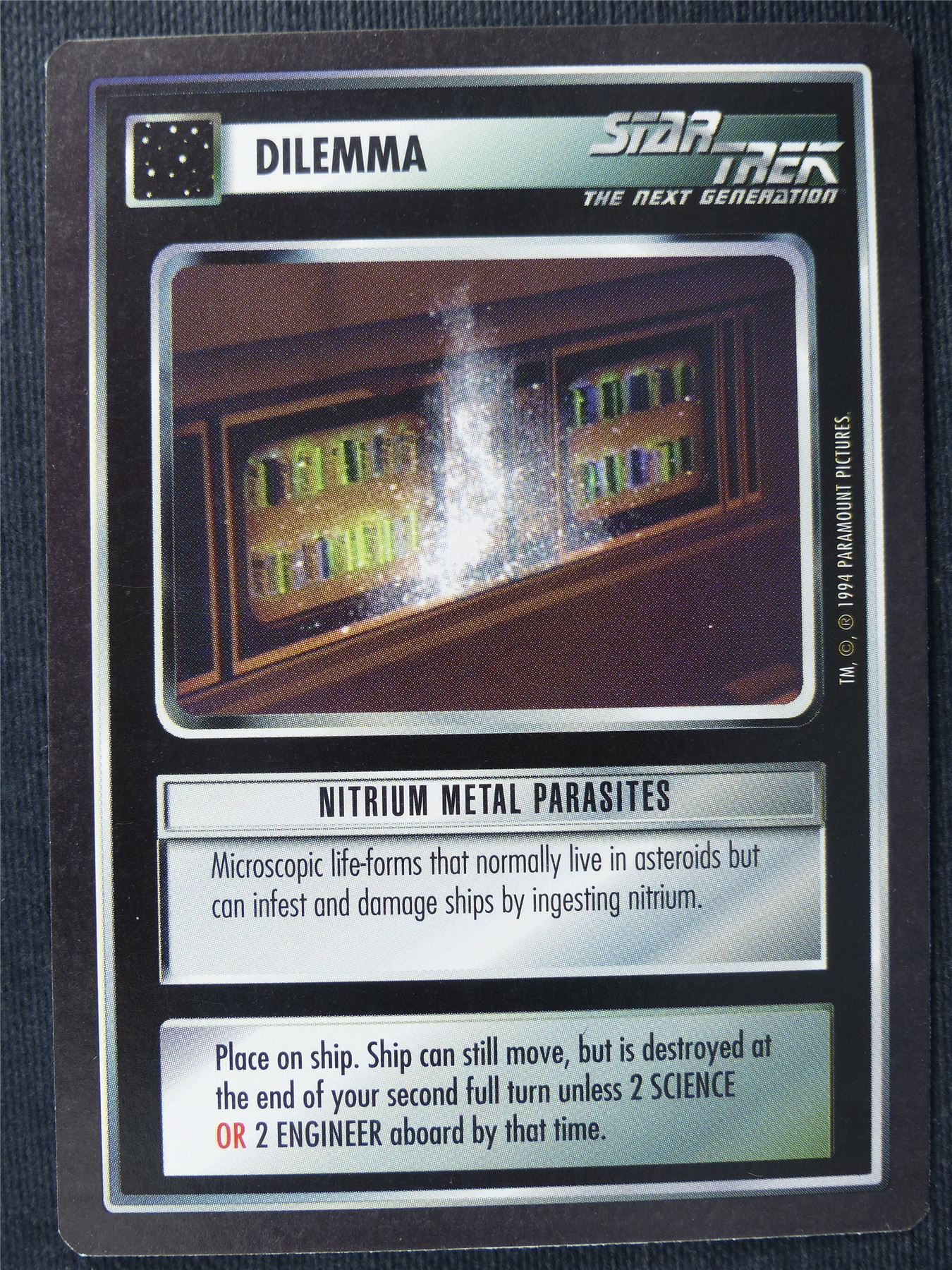 Nitrium Metal Parasites - NG - Star Trek Cards #17Y
