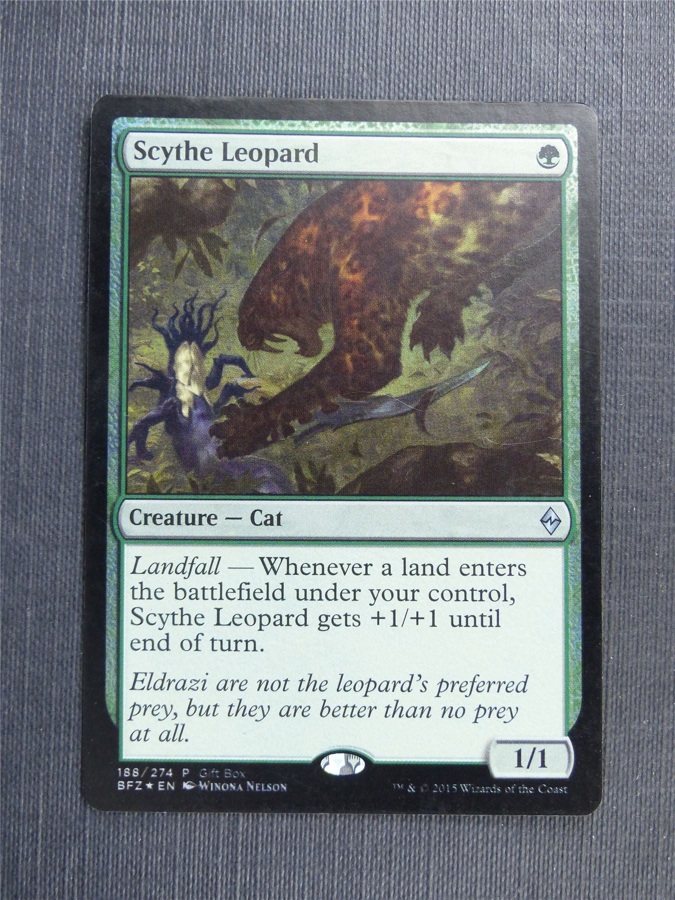 Scythe Leopard Foil - Mtg Magic Cards #563