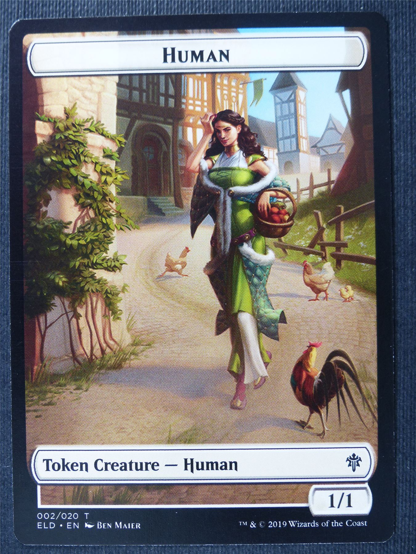 Human Token - Mtg Card #1WX