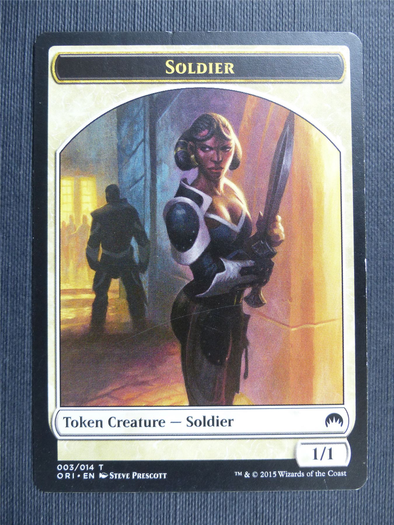 Soldier Token - Mtg Magic Cards #44Z
