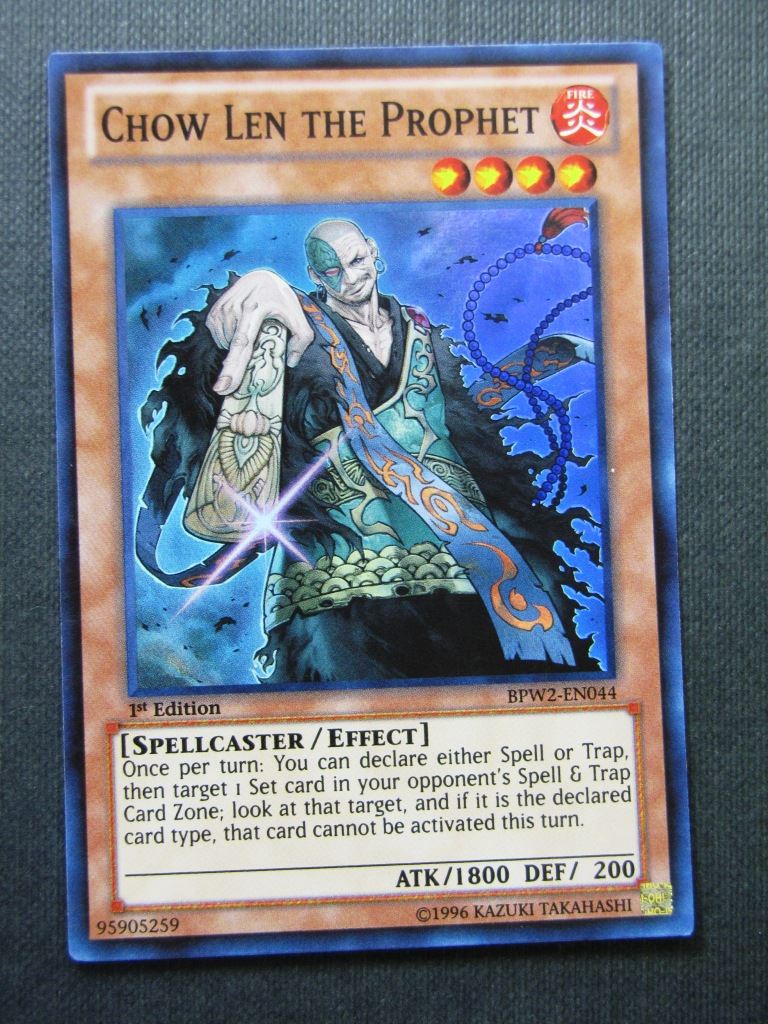 Chow Len the Prophet BPW2 Super Rare - 1st ed - Yugioh Cards #10S