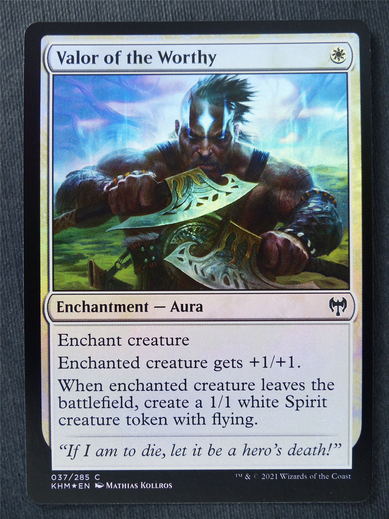 Valor of the Worthy Foil - Mtg Magic Cards #XK