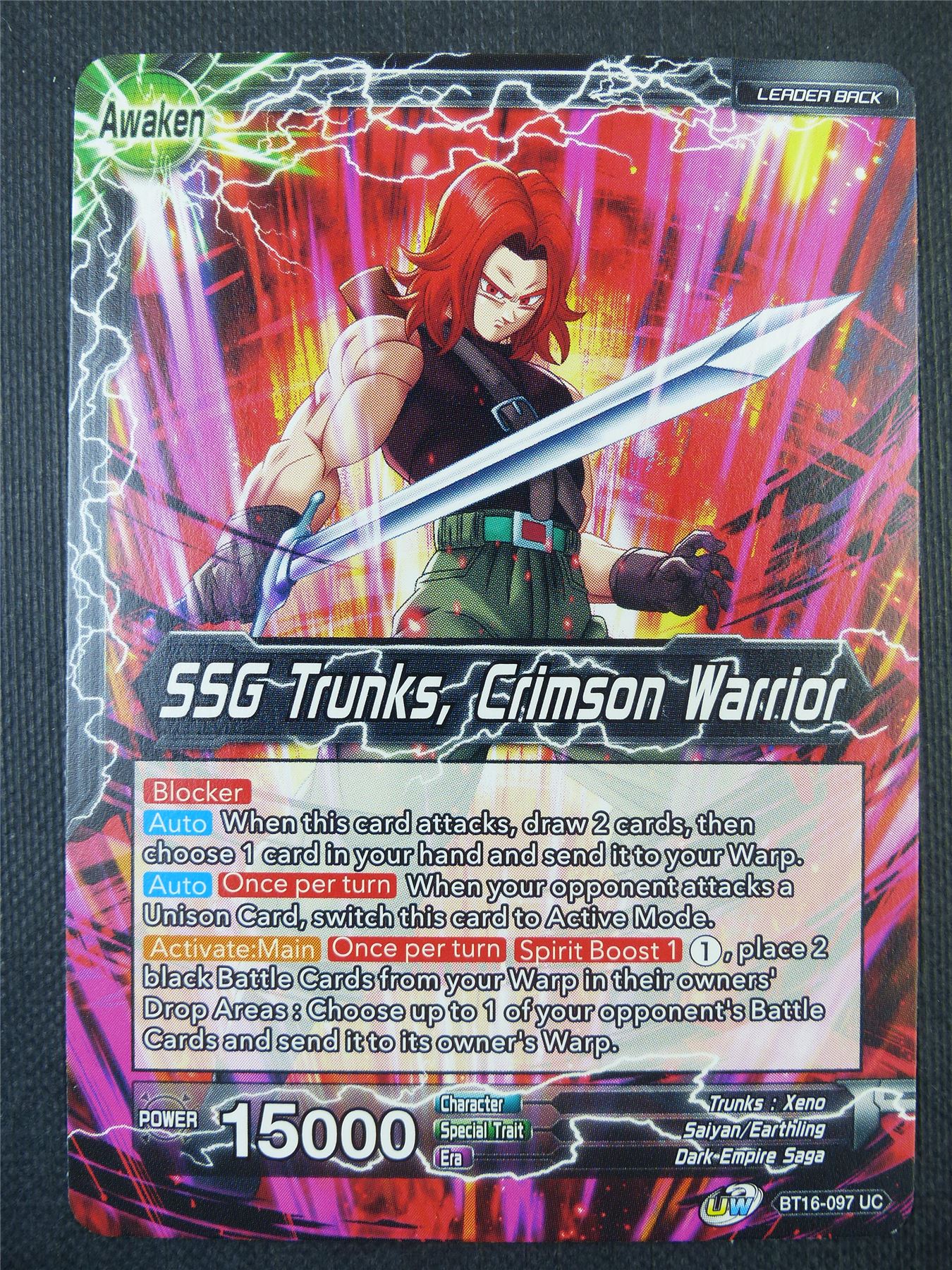 SSG Trunks Crimson Warrior - Dragon Ball Super Card #7Y8