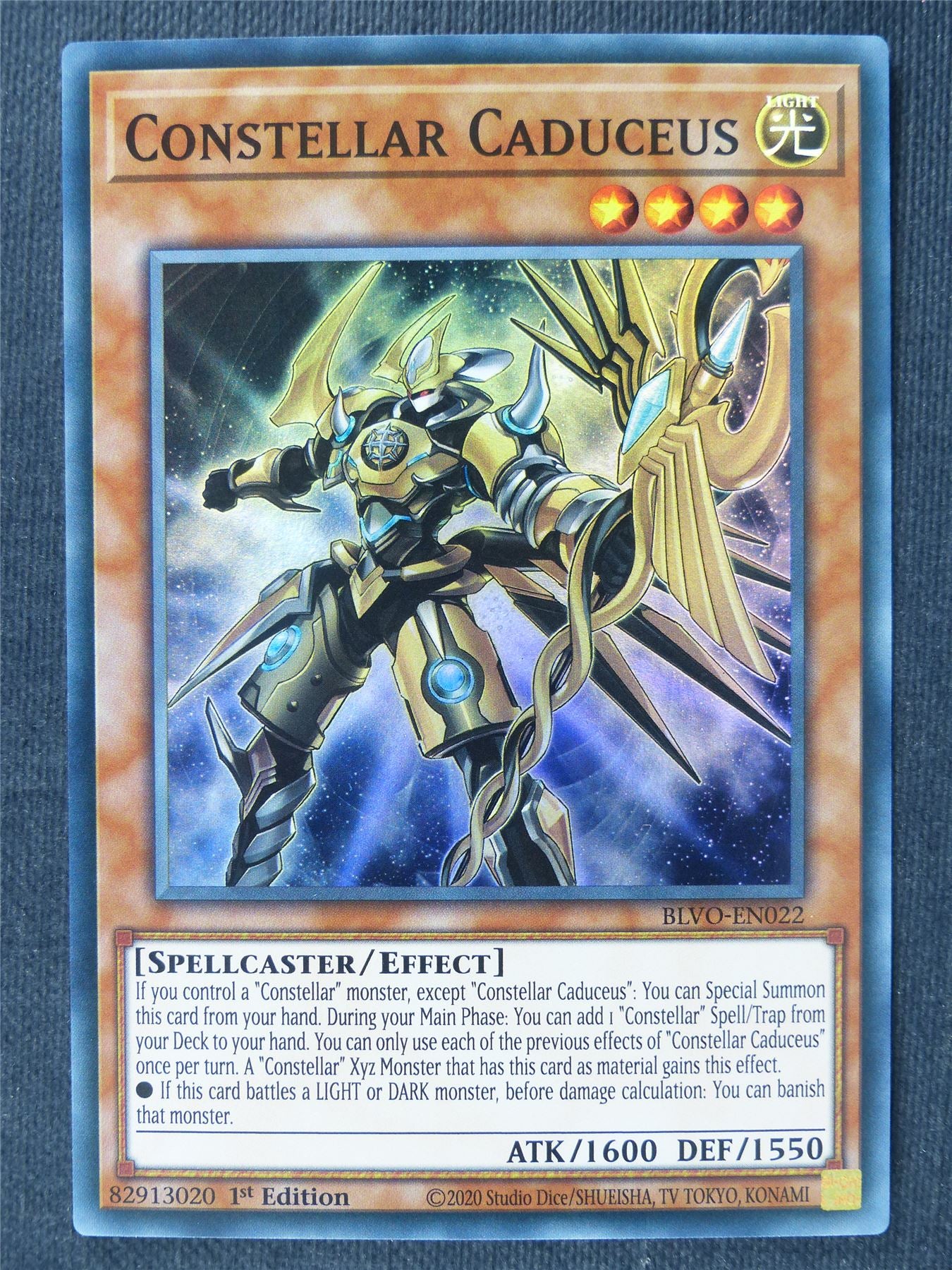 Constellar Caduceus BLVO Super Rare - 1st ed Yugioh Cards #37Y Constellar Caduceus BLVO Super Rare - 1st ed Yugioh Cards #37Y