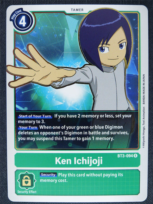 Ken Ichijoji BT3-094 R - Digimon Cards #OJ