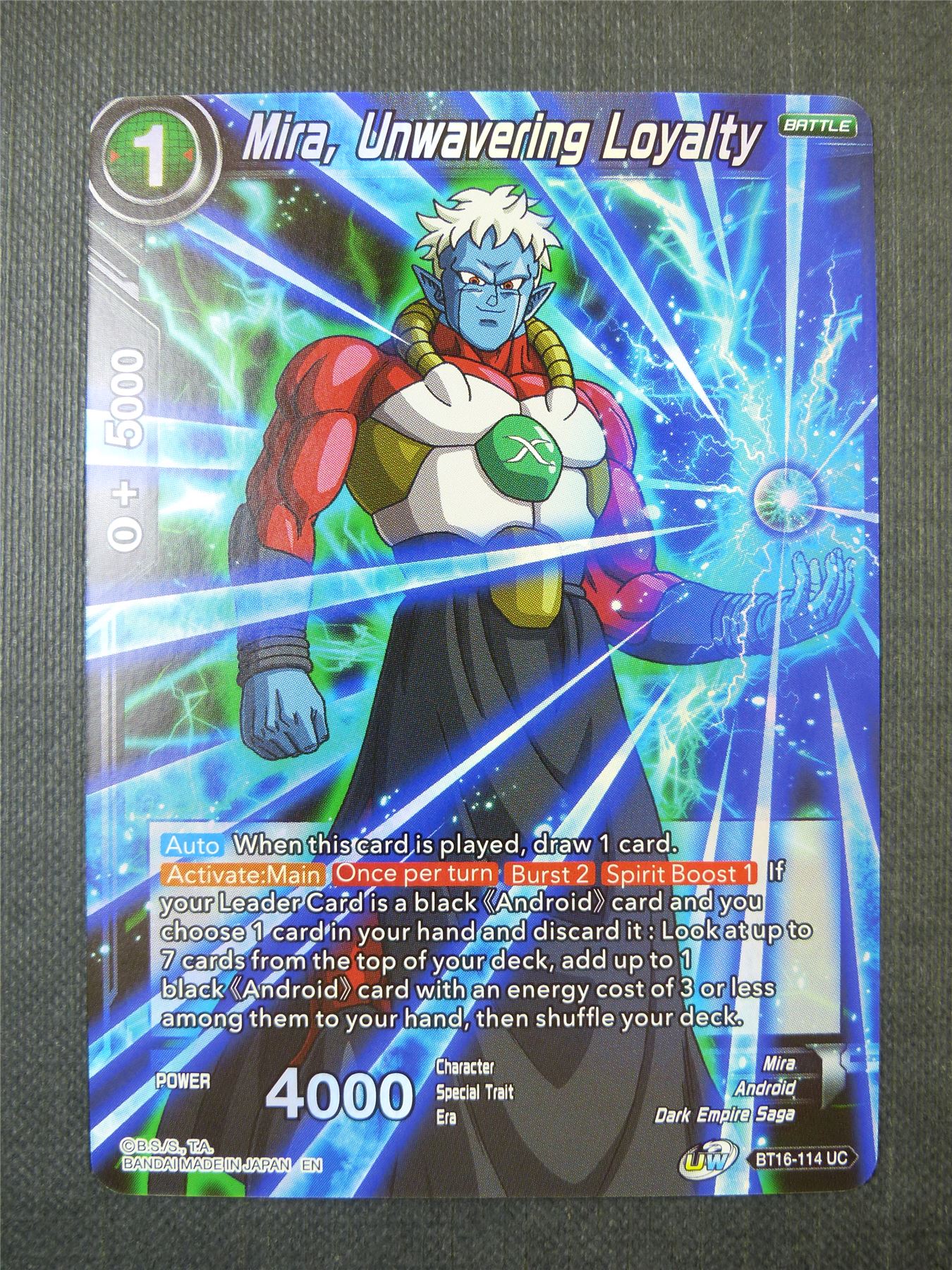 Mira Unwavering Loyalty Foil - Dragon Ball Super Card #2U