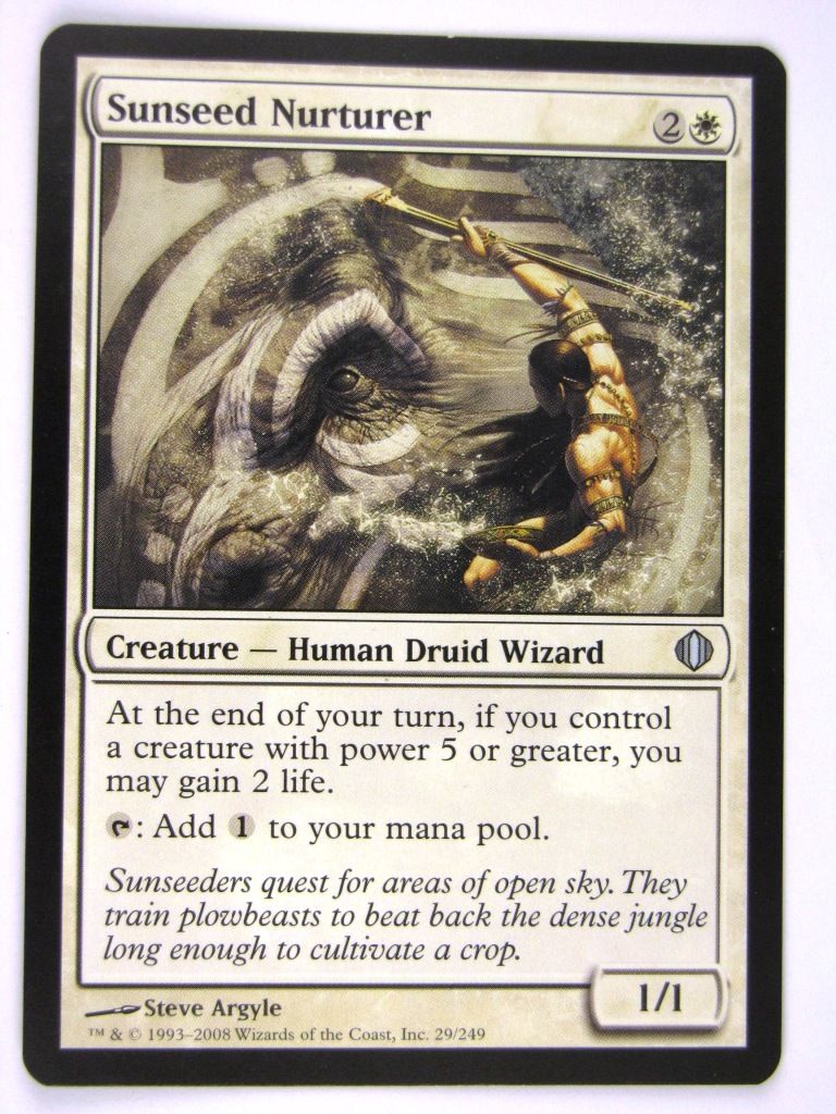 MTG Magic: The Gathering Cards: SUNSEED NURTURER: ALA