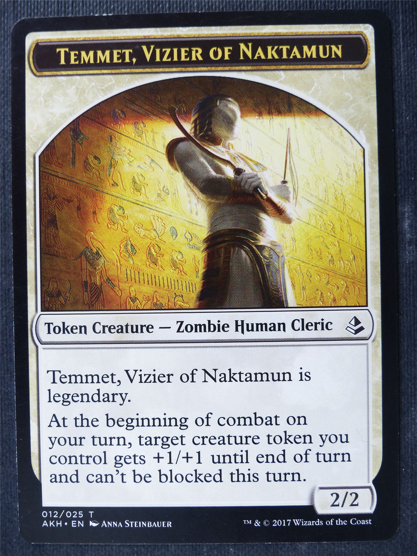 Temmet Vizier of Naktamun Token - Mtg Card #40J