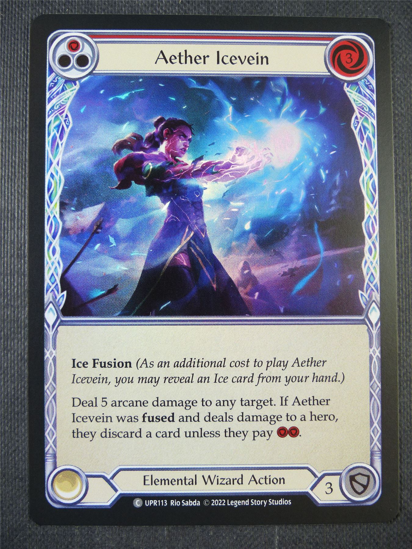 Aether Icevein UPR113 Foil - Red - Flesh & Blood Card #6UB
