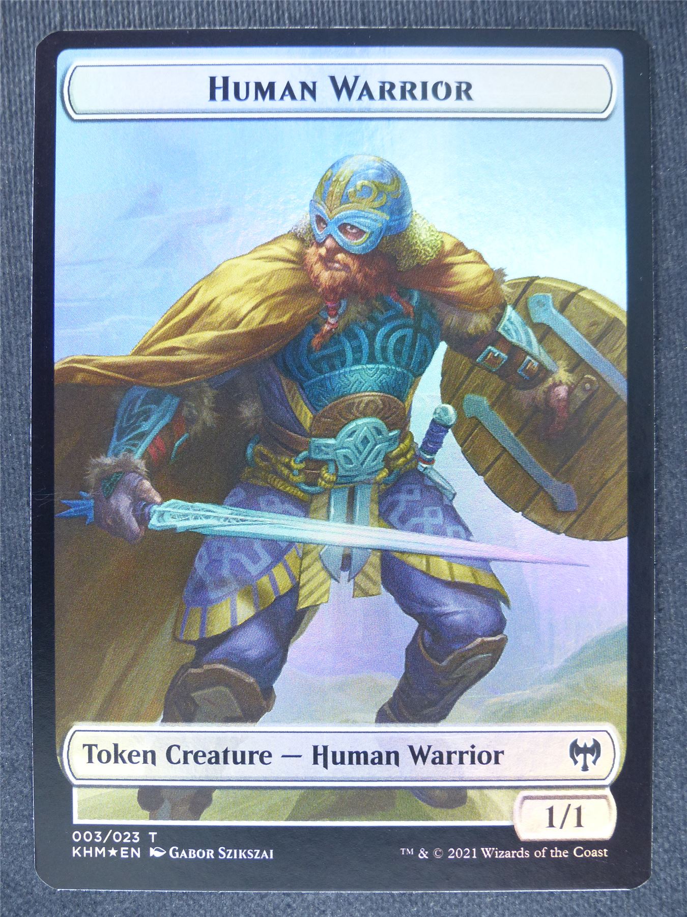Giant Wizard / Human Warrior Token Foil #C6