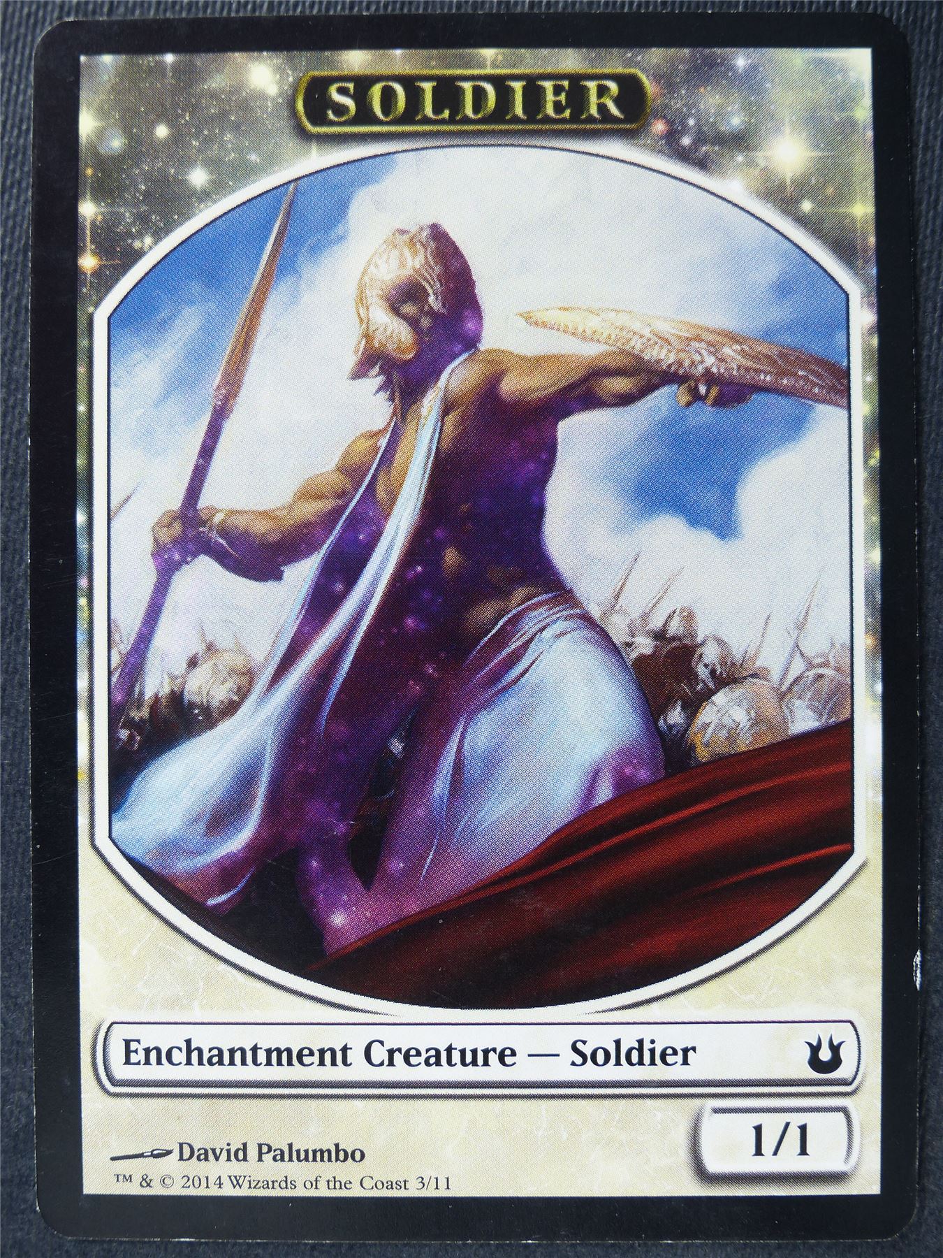 Soldier Enchantment Token - Mtg Card #3S3