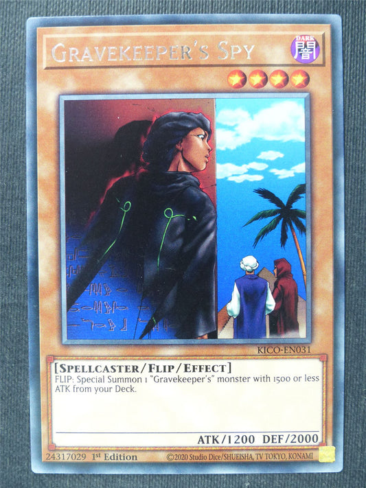 Gravekeeper's Spy KICO Rare - 1st ed Yugioh Cards #375