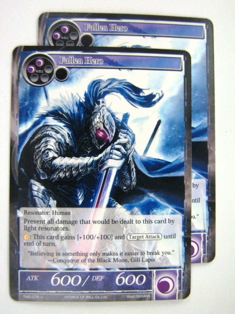 Force of Will Cards: FALLEN HERO x2 # 7I80