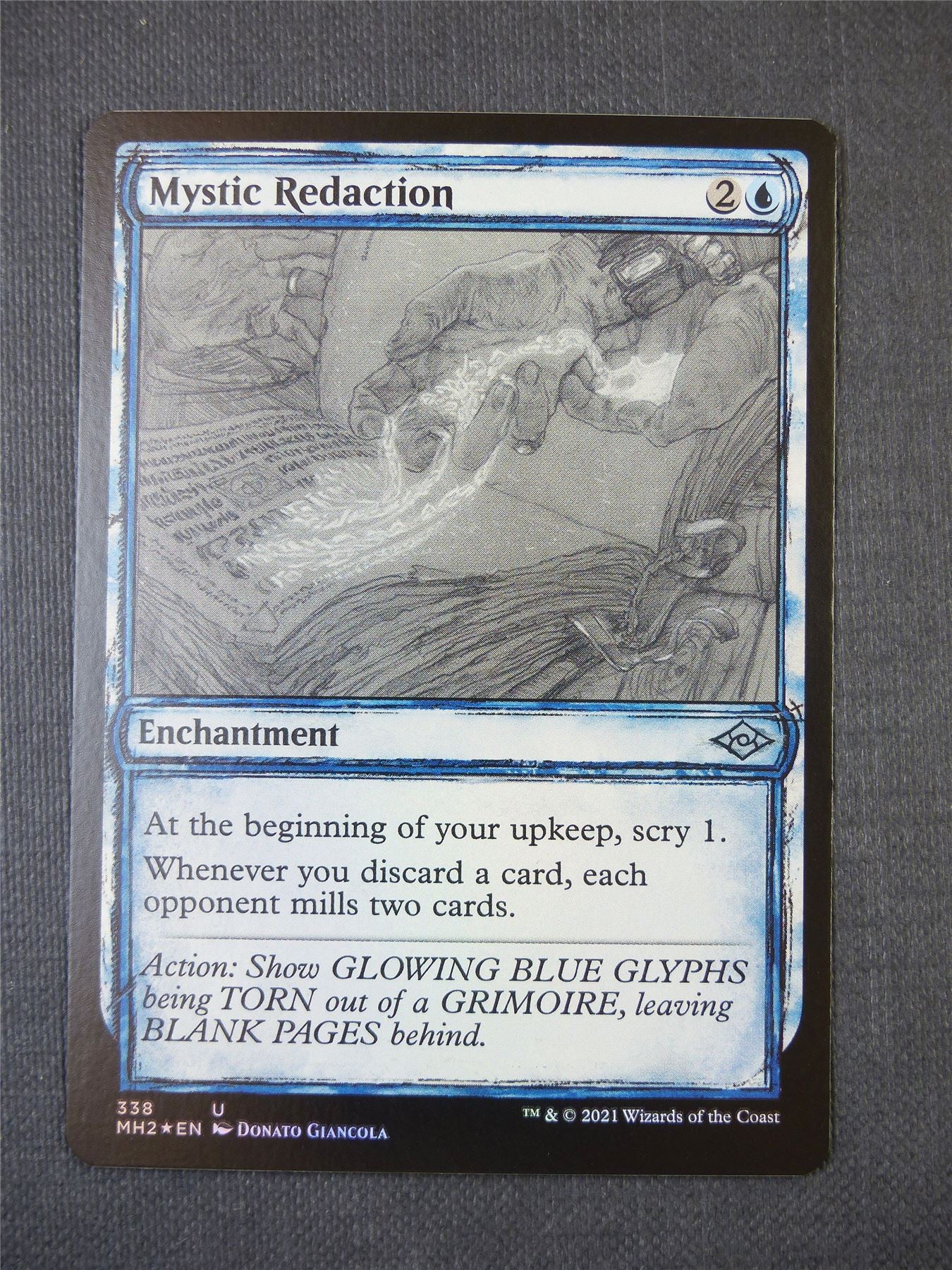 Mystic Redaction Sketch - Uncommon - Mtg Card #53T