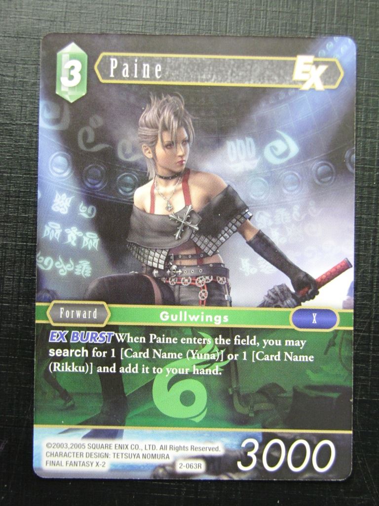 Final Fantasy Cards: PAINE 2-063R # 29B65