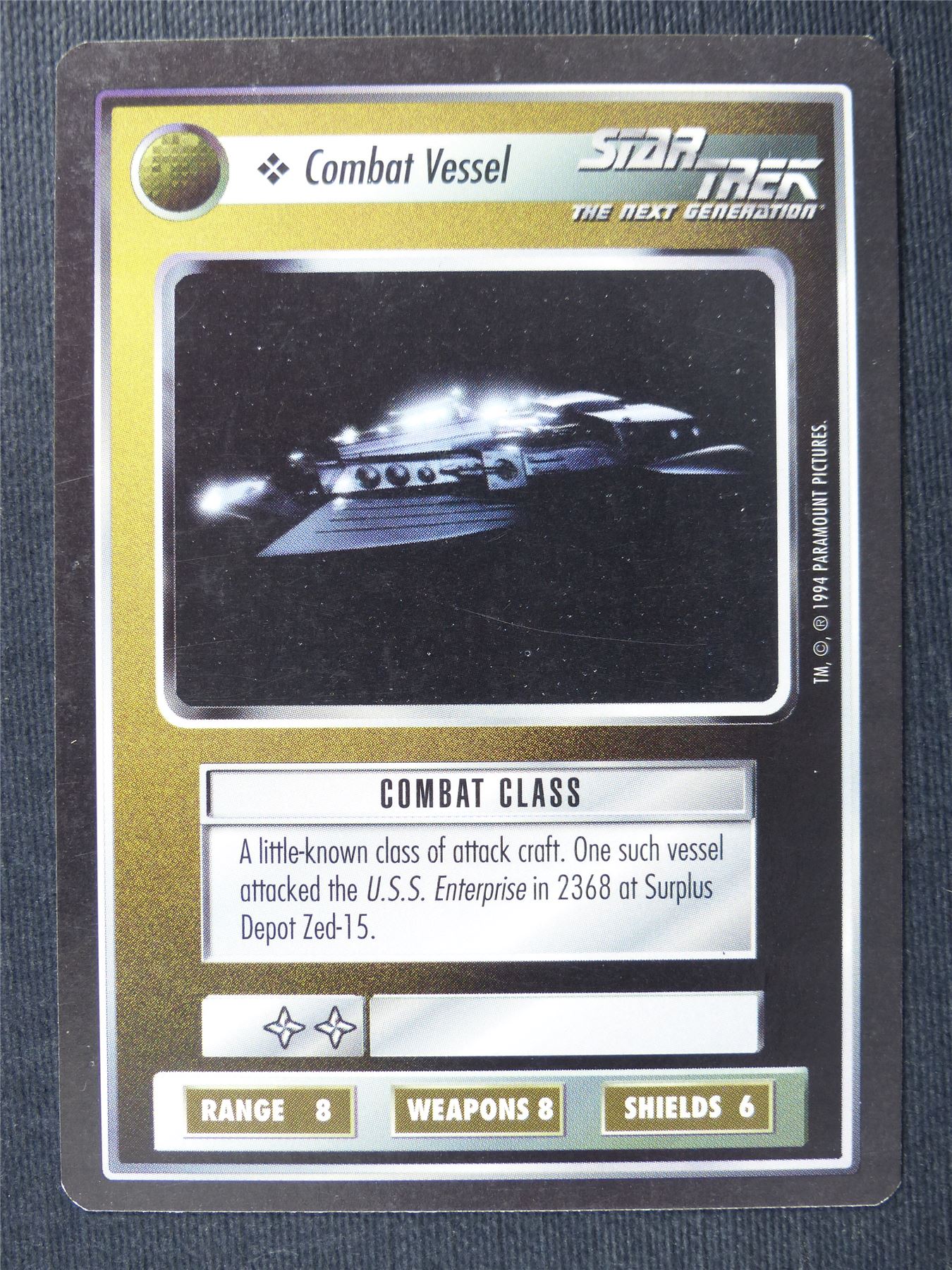 Combat Vessel - NG - Star Trek Cards #T3