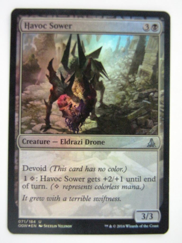 MTG Magic Cards: Oath of the Gatewatch: HAVOC SOWER FOIL # 4J65