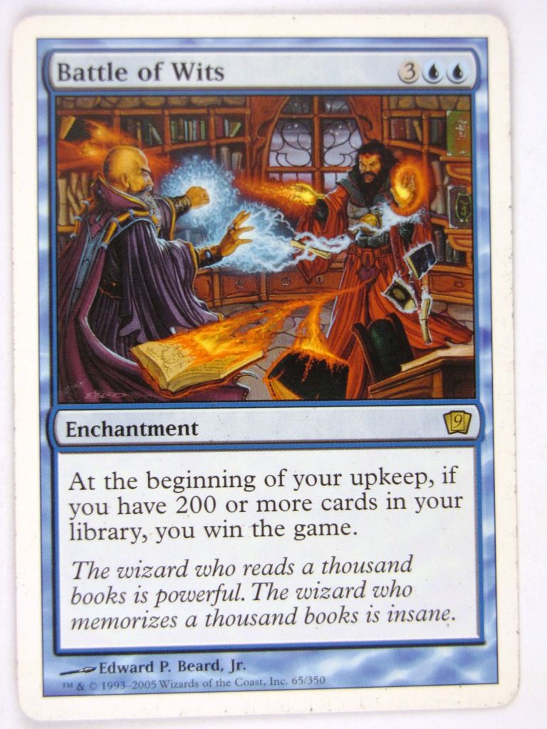 MTG Magic: The Gathering Cards: BATTLE OF WITS ninth edition - Played Rare
