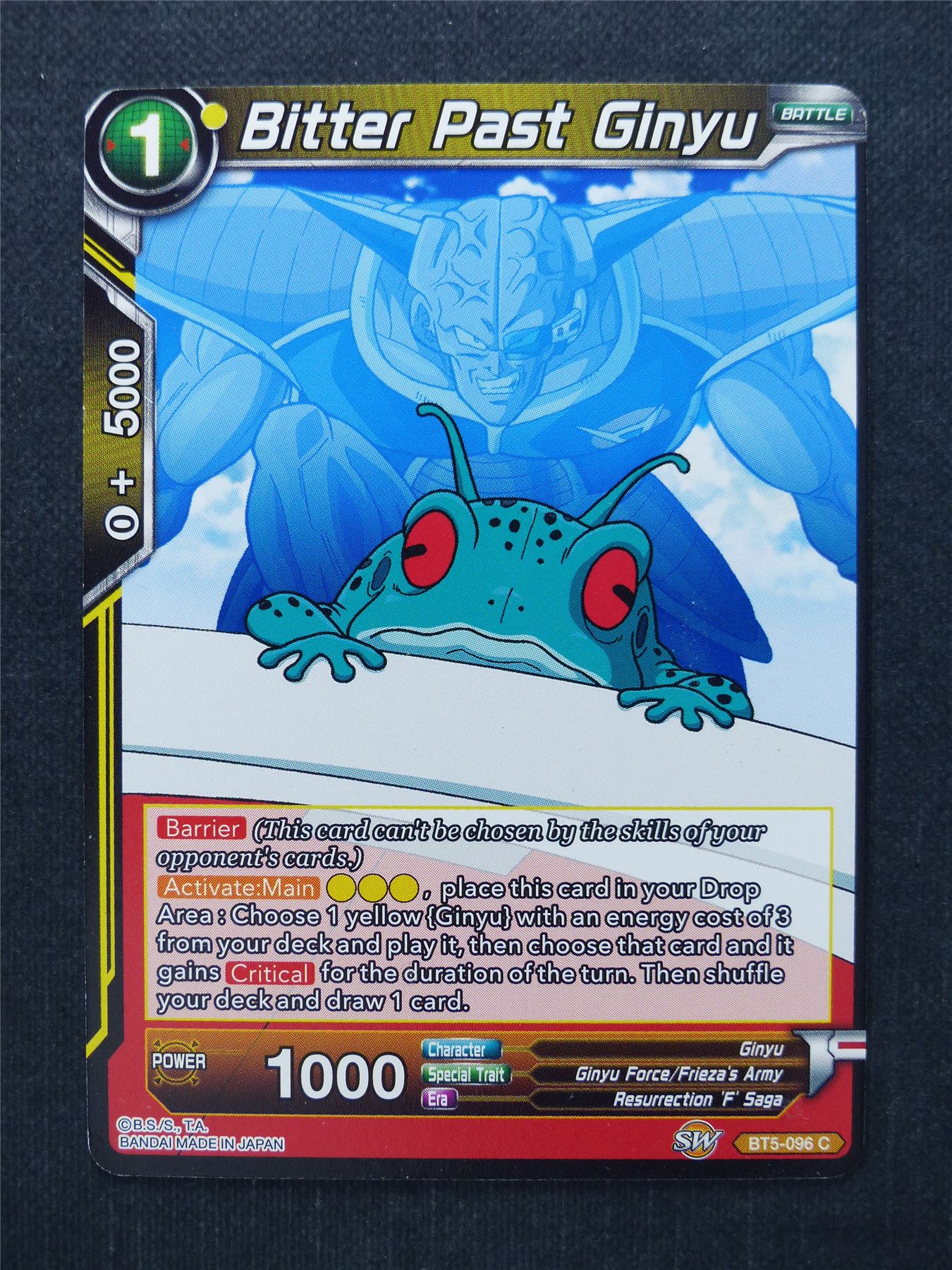Bitter Past Ginyu - Dragon Ball Super Cards #1Q