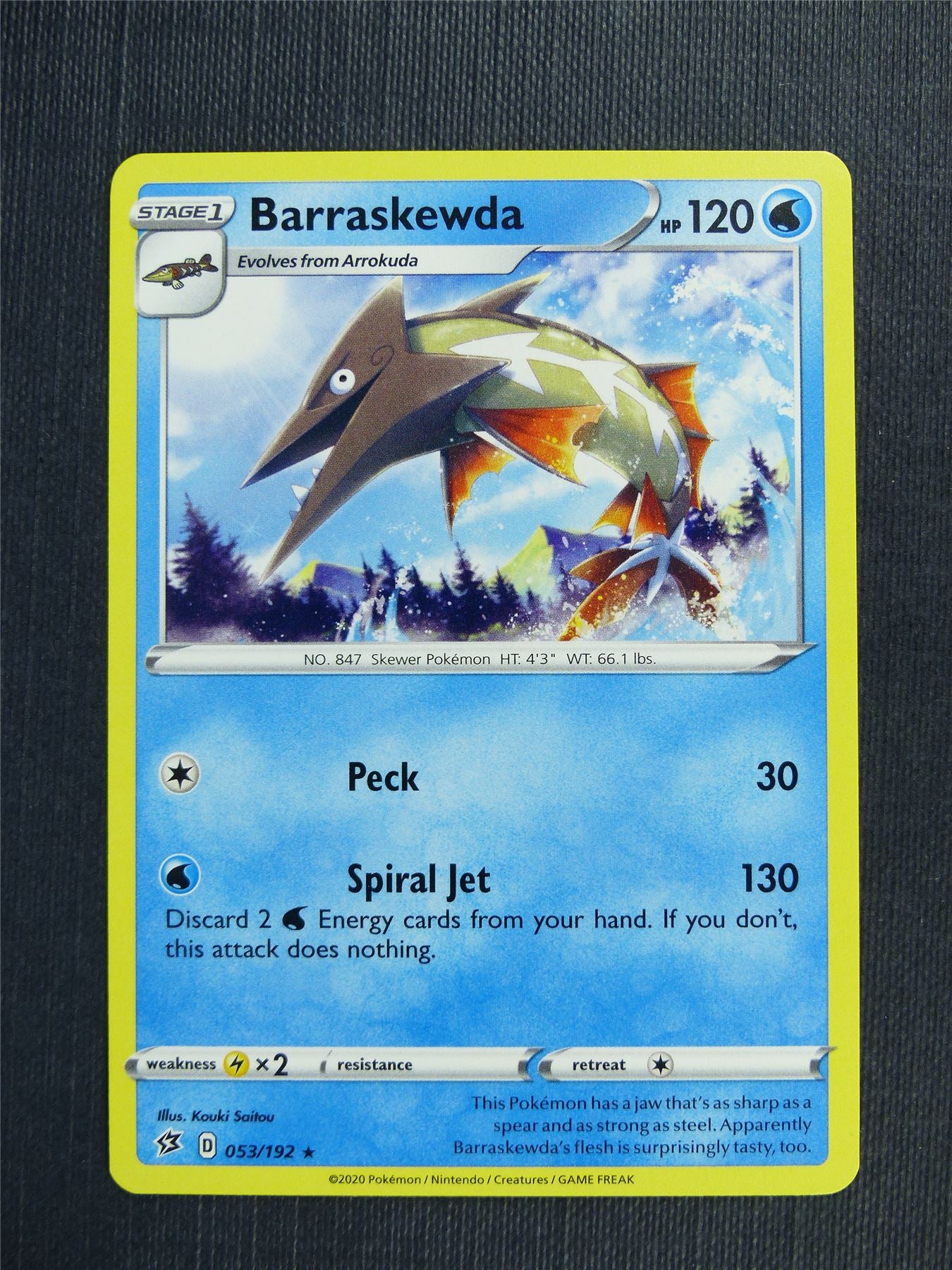 barraskewda pokemon card Barraskewda 053/192 - RCL