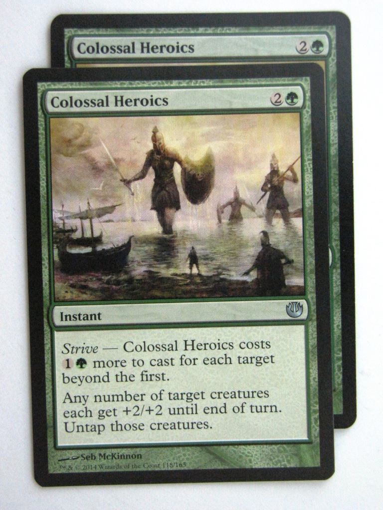 MTG Magic Cards: COLOSSAL HEROICS x2 Journey to Nyx # 24E13