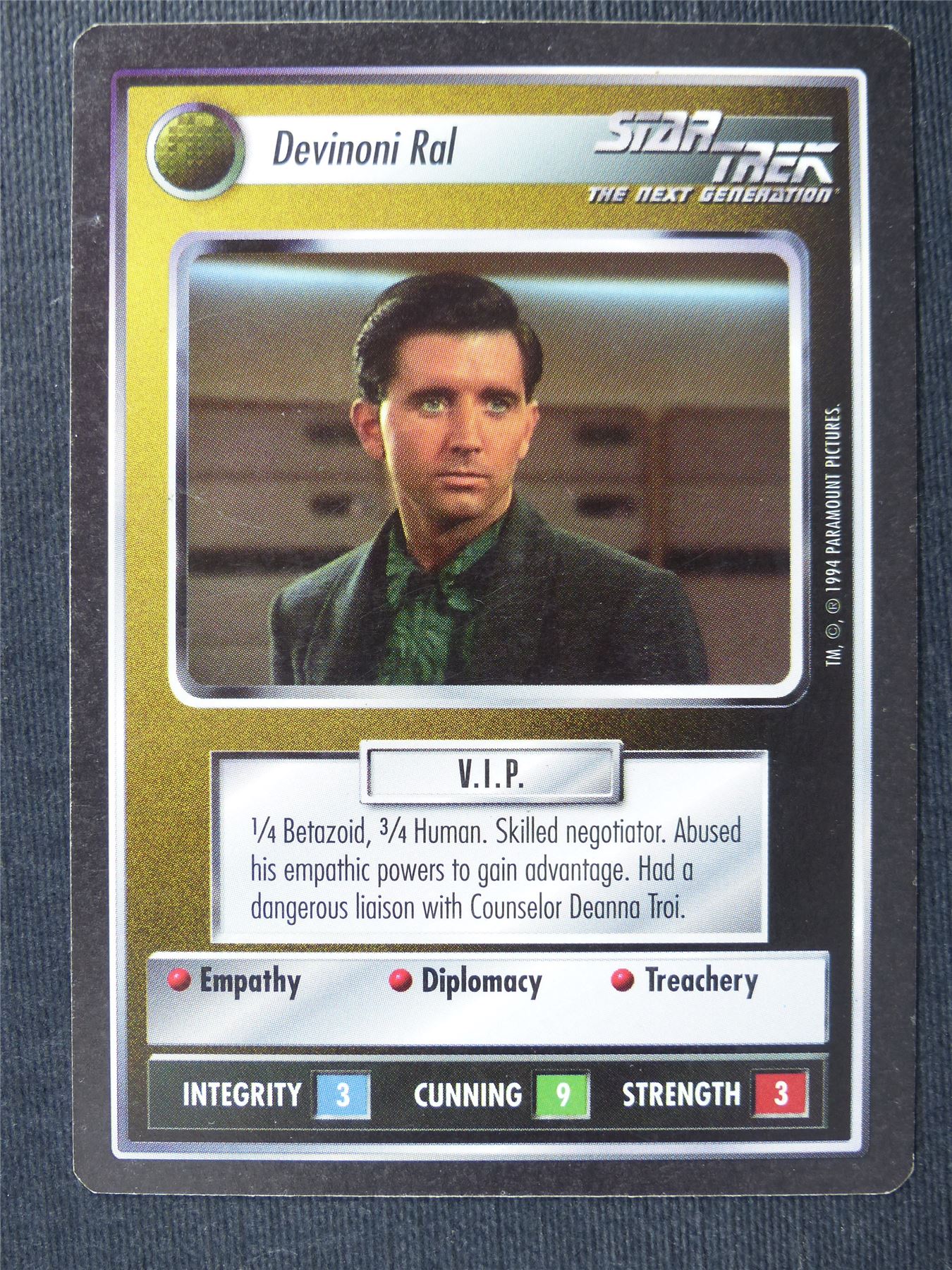 Devinoni Ral - NG - Star Trek Cards #TE